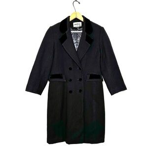 Braetan | Black Velvet Winter Dress Coat Size 10